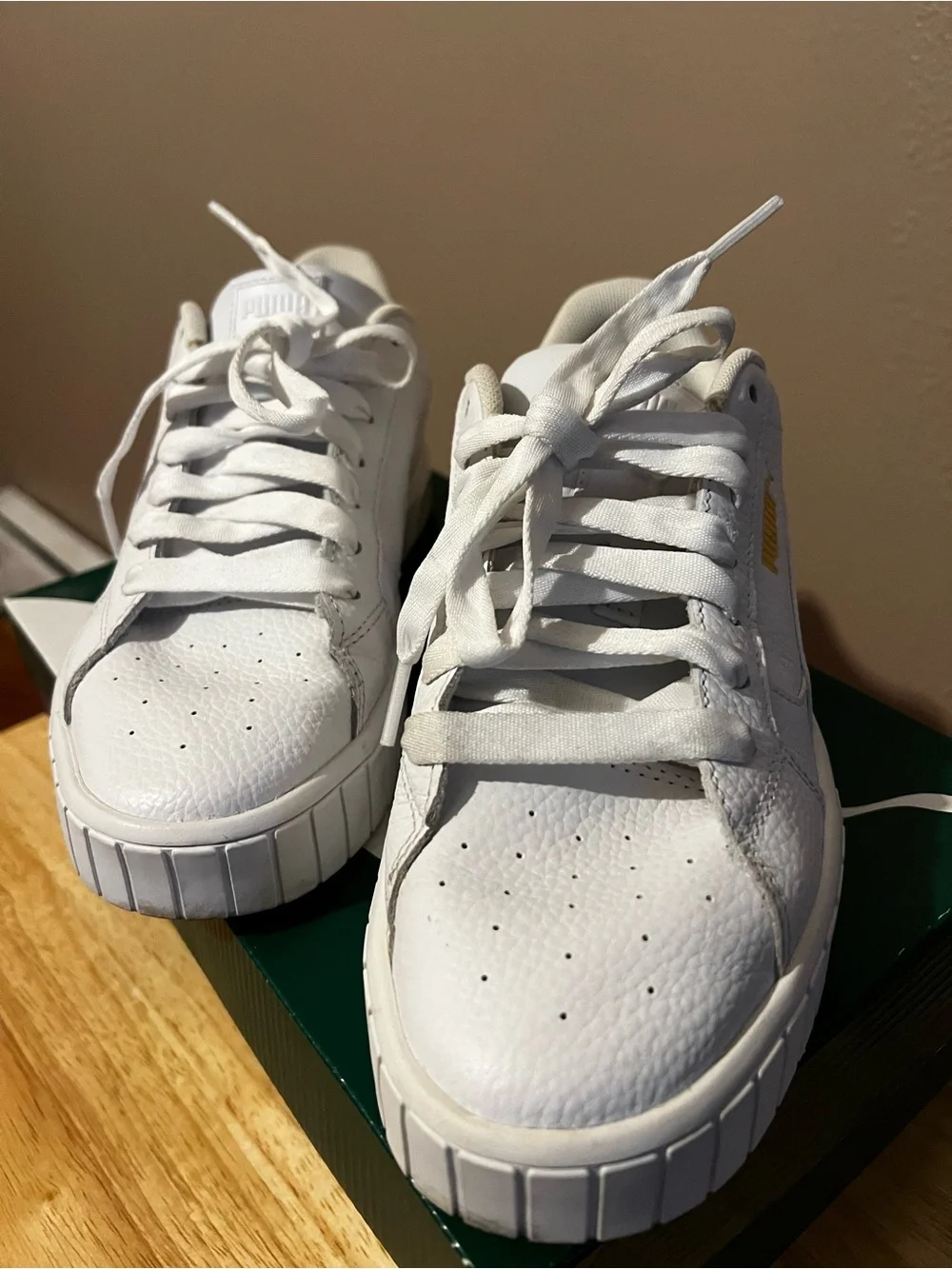 Puma White Women's Athletic Platform Sneakers